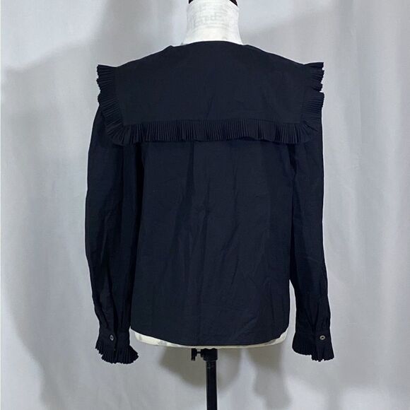 Sea New York Charlie Pleated Blouse size XS - Picture 9 of 11